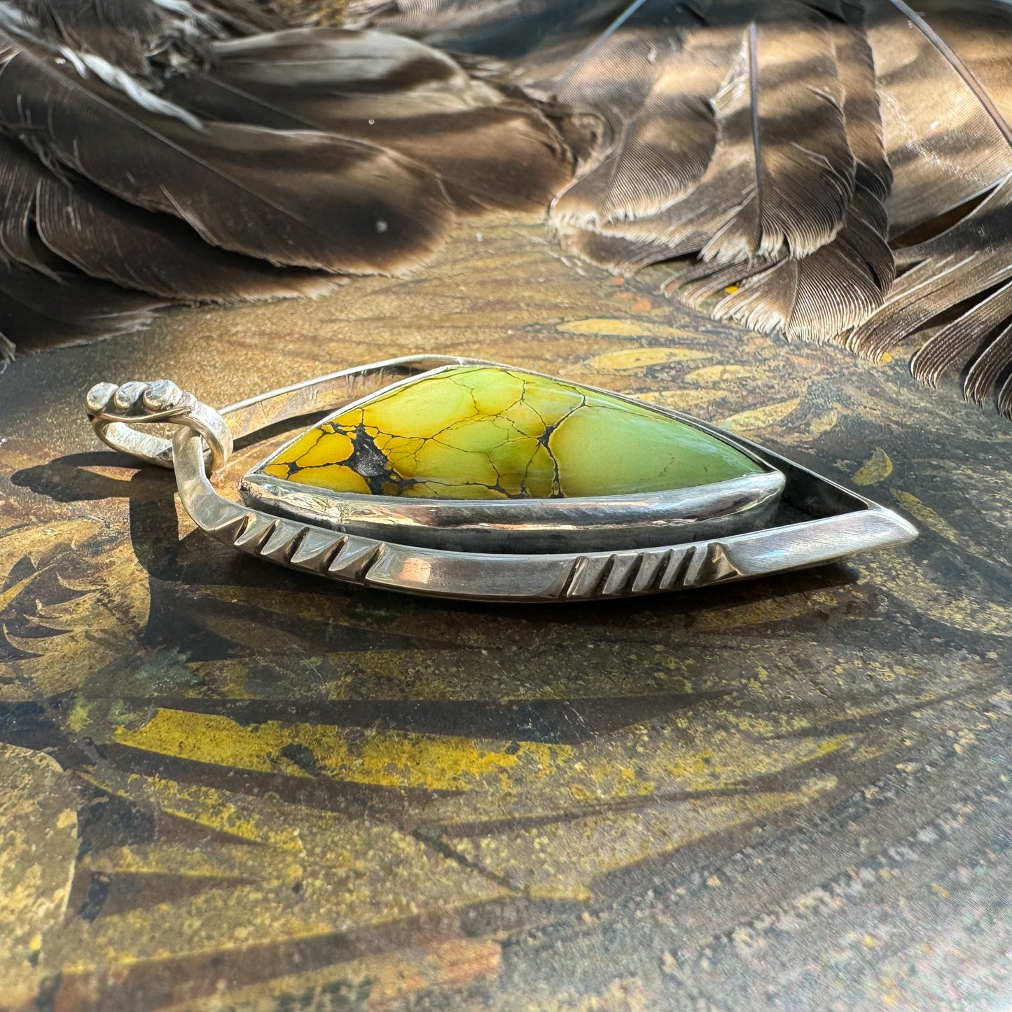 Pendant Hubei Turquoise Geometric Arrow