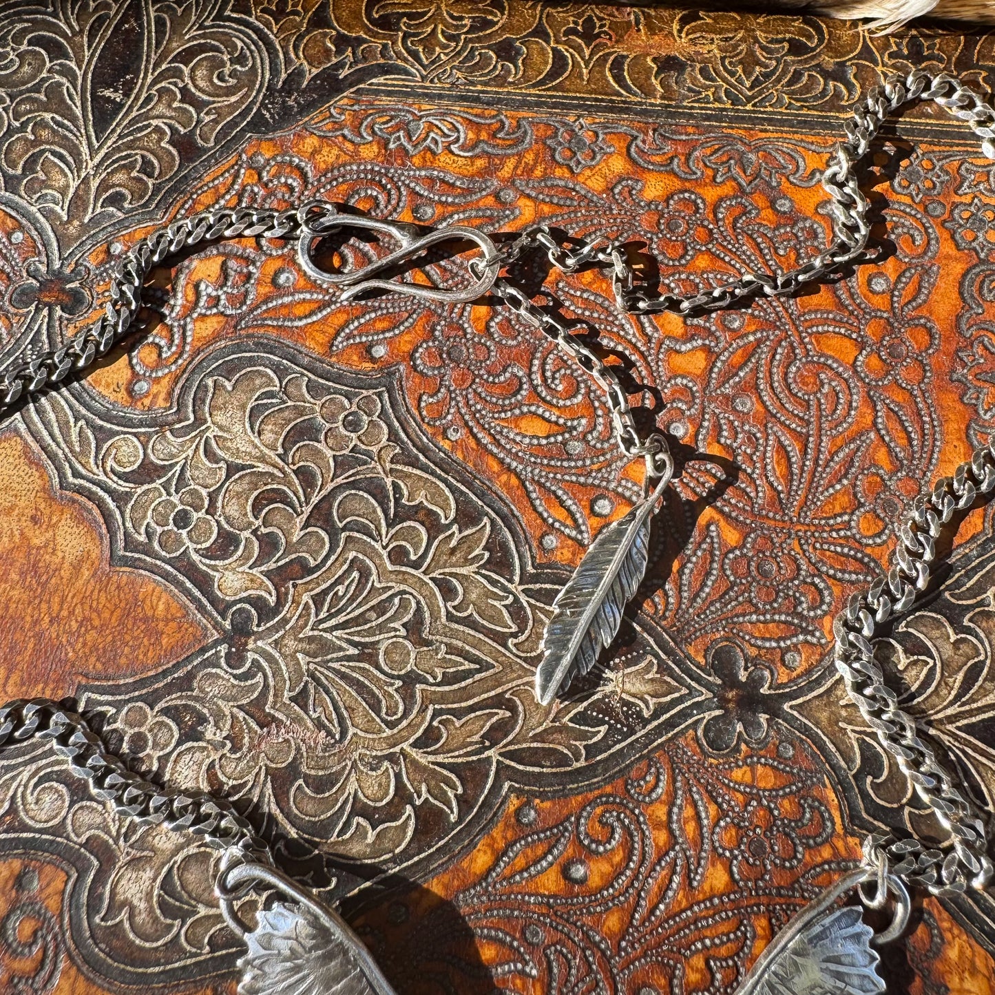 Goddess Isis Wing Necklace with Pilot Mountain Turquoise