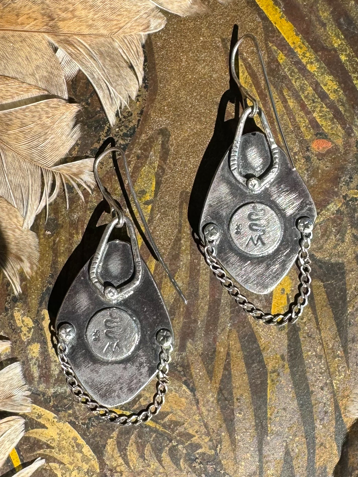 Available! Royston Ribbon Minty Diamond Earrings with Chain Halo and Dangle