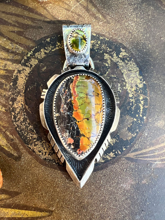 Arrow Pendant Blackjack Autumn Turquoise