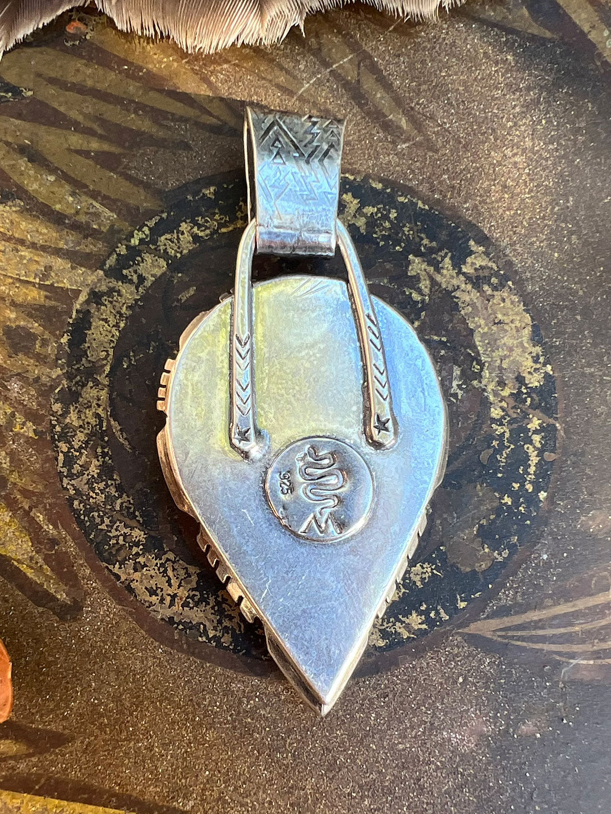 Arrow Pendant Blackjack Autumn Turquoise